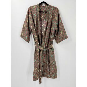 Vintage McGregor Mens Golf Print Robe One Size Made in USA dad eclectic grandpa‎